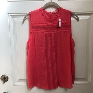 NWT Gap Swiss dot lace top